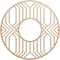 Ekena Millwork Empire Wood Fretwork Pierced Ceiling Medallion, Alder, 36"OD x 13 1/8"ID x 1/4"T CMWP36X36X0250EPAL - alternate 1